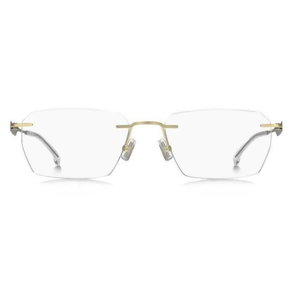 NEW by Hugo Boss: BOSS 1265/A AOZ Gold Eyeglass 57/18/150 with Titanium Temples - Picture 2 of 3